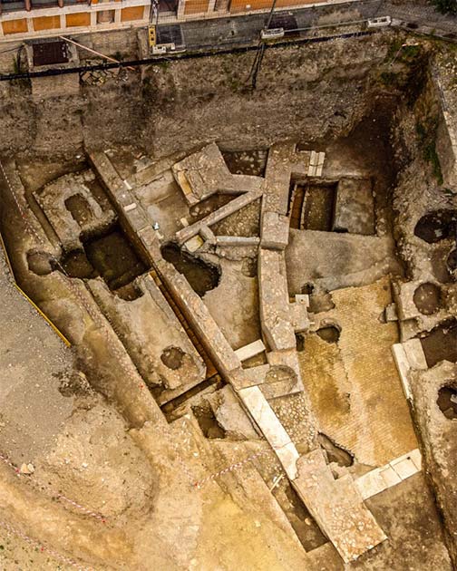 The ruins of Nero's legendary theatre have been discovered in the middle of Rome